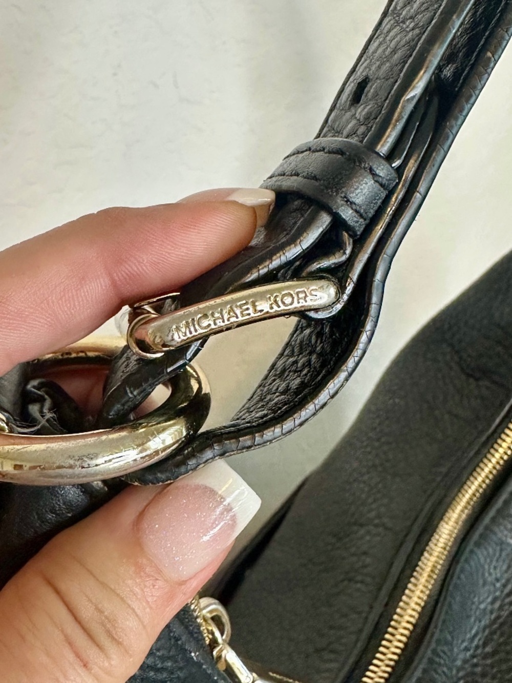 Michael Kors Large Leather Hobo Bag - Picture 6 of 16